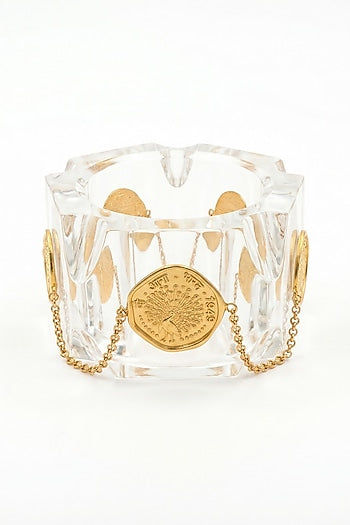 Gold Plated Transparent Resin Bangle