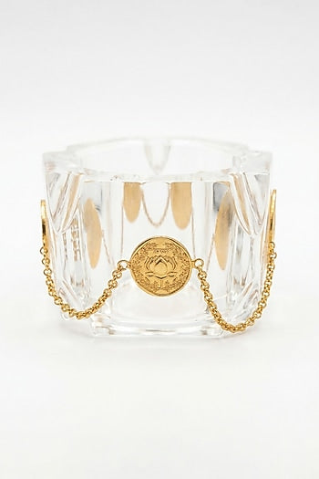 Gold Plated Transparent Resin Bangle