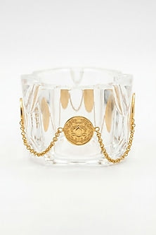 Gold Plated Transparent Resin Bangle