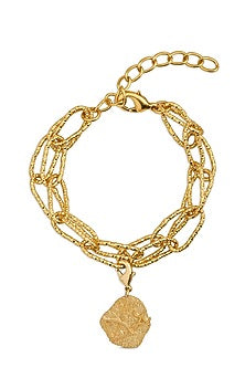 Gold Finish Zodiac Sagittarius Charm Bracelet