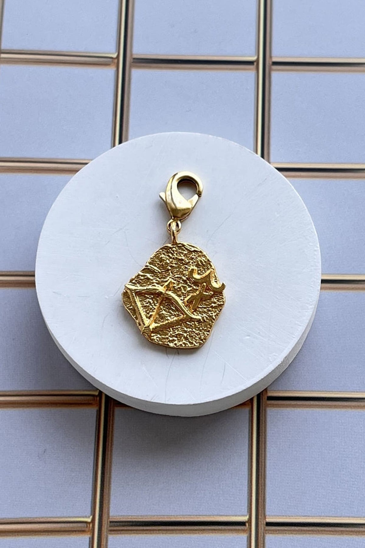 Gold Finish Zodiac Sagittarius Charm Bracelet