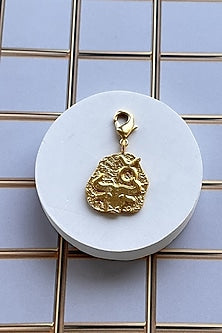 Gold Finish Zodiac Taurus Charm Bracelet