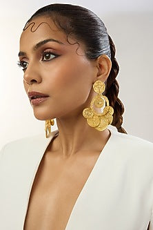 Gold Plated Dangler Earrings