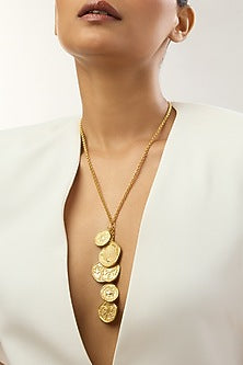 Gold Plated Long Chain Necklace