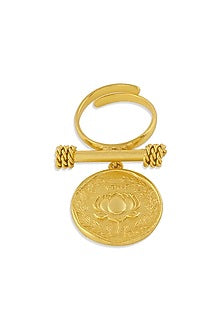 Gold Plated Adjustable Ring