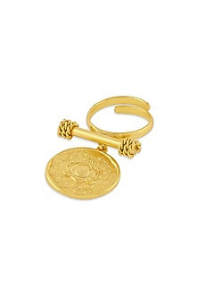 Gold Plated Adjustable Ring