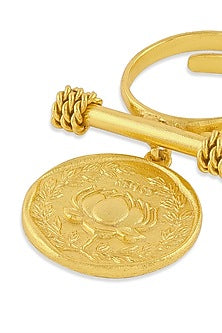 Gold Plated Adjustable Ring