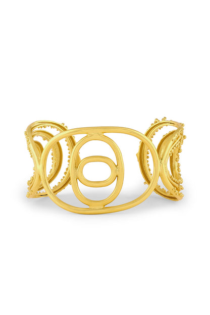 Gold Plated Adjustable Cuff Bracelet