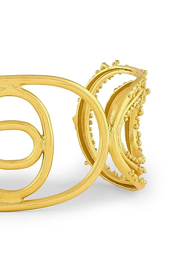Gold Plated Adjustable Cuff Bracelet