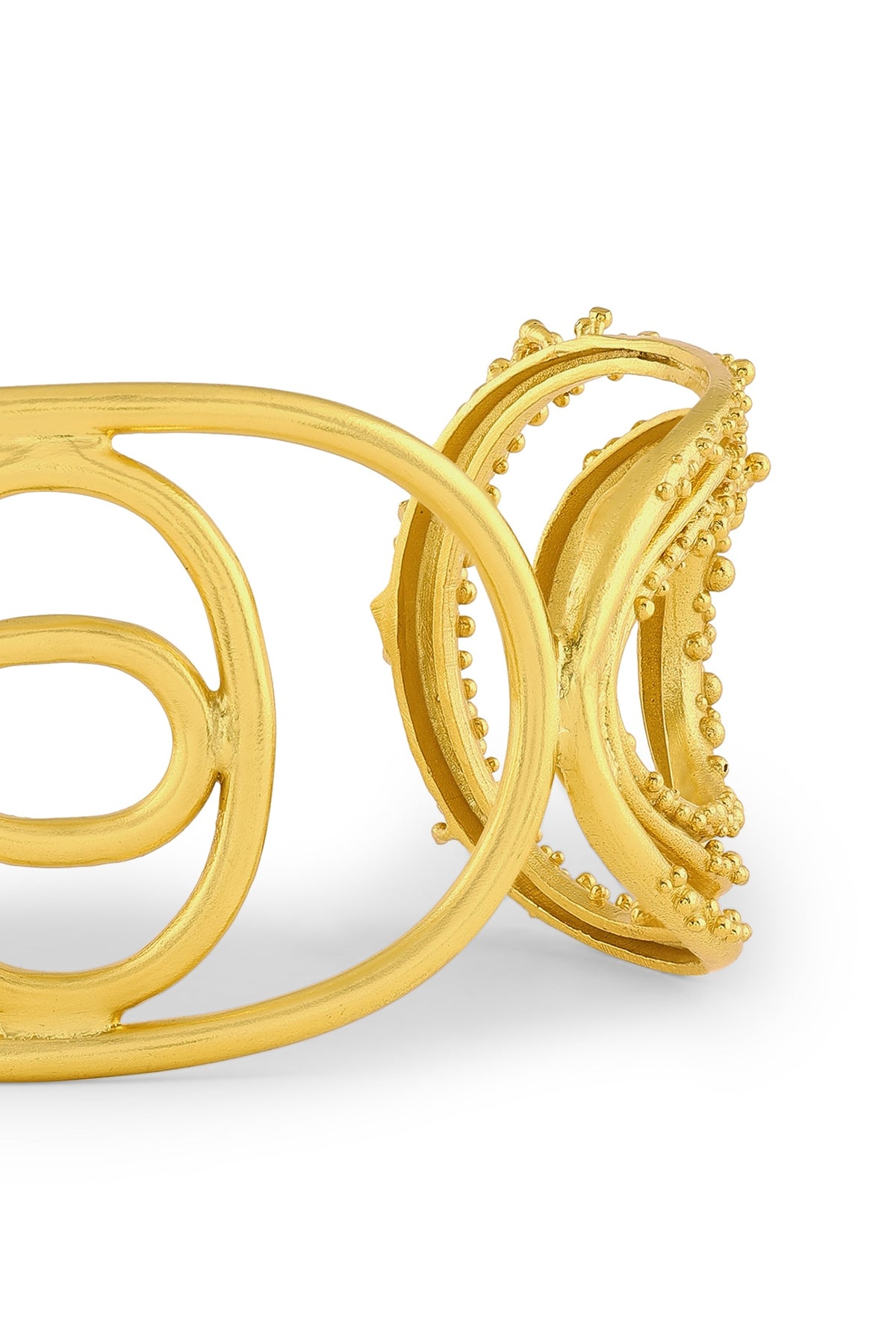 Gold Plated Adjustable Cuff Bracelet