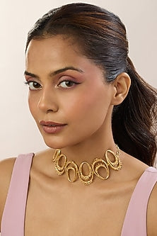 Gold Plated Choker Necklace