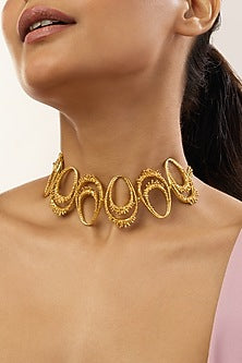 Gold Plated Choker Necklace