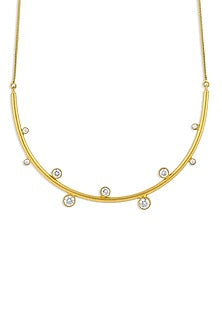 Gold Plated Diamond Necklace
