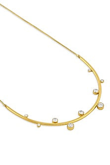 Gold Plated Diamond Necklace