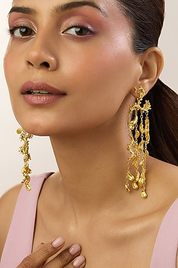 Gold Plated Dangler Earrings