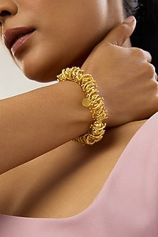 Gold Plated Adjustable Round Bracelet