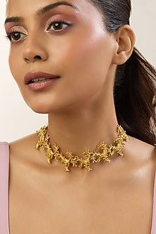 Gold Plated Choker Necklace