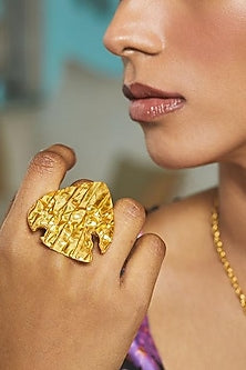 Gold Finish Brass Ring