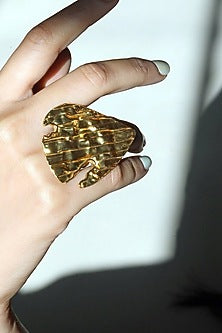 Gold Finish Brass Ring