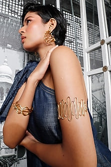 Gold Finish Brass Armband