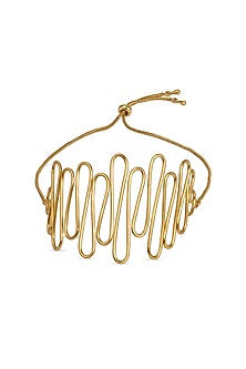 Gold Finish Brass Armband
