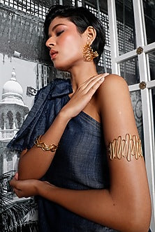 Gold Finish Brass Armband