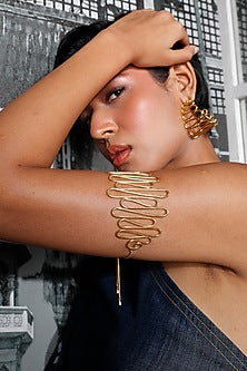 Gold Finish Brass Armband