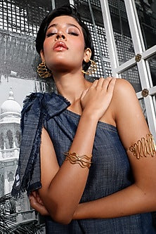 Gold Finish Brass Armband