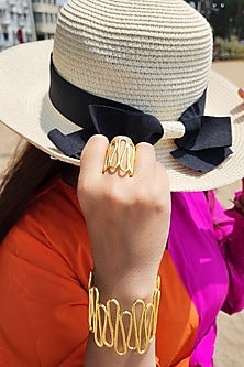 Gold Finish Brass Ring