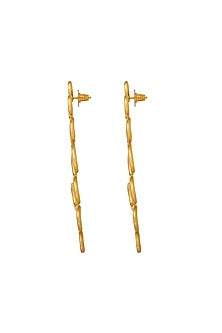 Gold Finish Brass Dangler Earrings