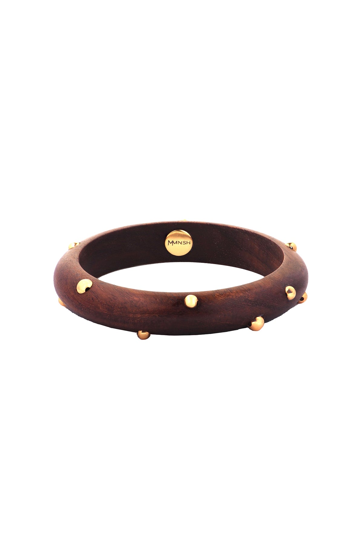 Gold Finish Wooden Bangle