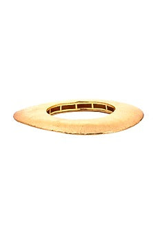 Gold Finish Moon Bangle
