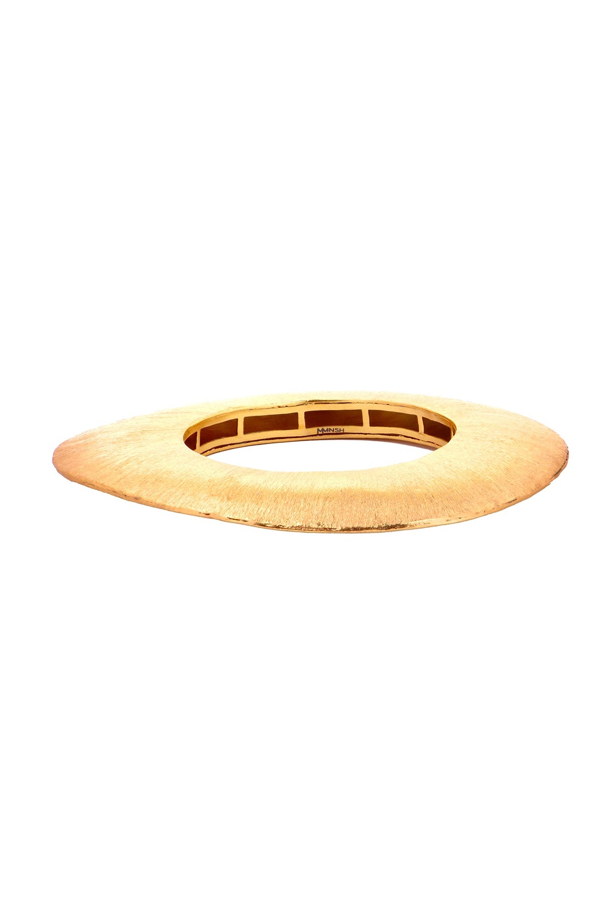 Gold Finish Moon Bangle