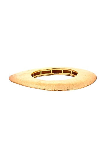Gold Finish Moon Bangle