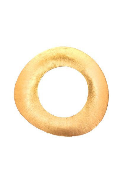 Gold Finish Moon Bangle