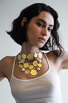 Gold Plated Coin Necklace