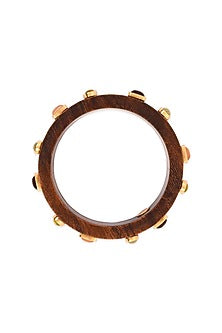 Gold Plated Multi-Colored Stone Bangle