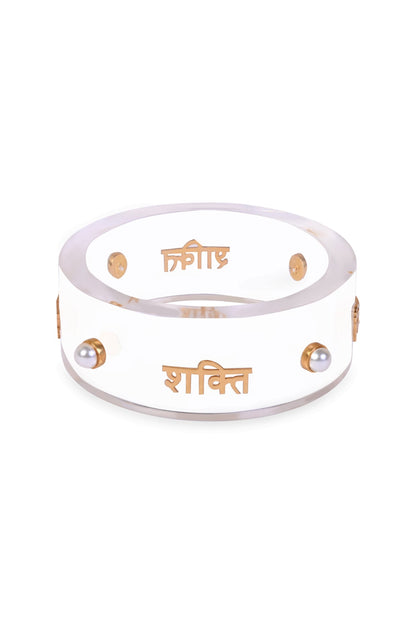 Gold Plated Resin Bangle