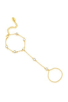 Gold Plated Brass Hathphool