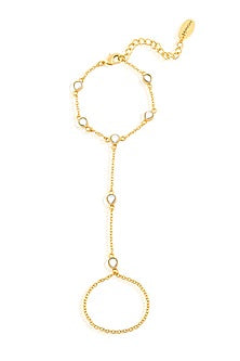 Gold Plated Brass Hathphool