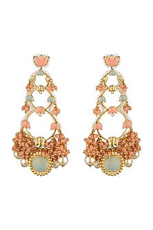 Gold Finish Dangler Earrings
