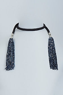 Gold Finish Necklace With Tassels