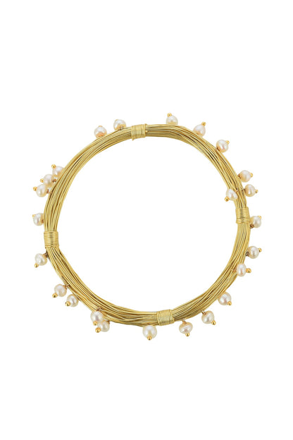 Gold Plated Freshwater Pearl Bracelet