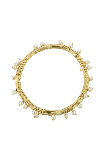 Gold Plated Freshwater Pearl Bracelet