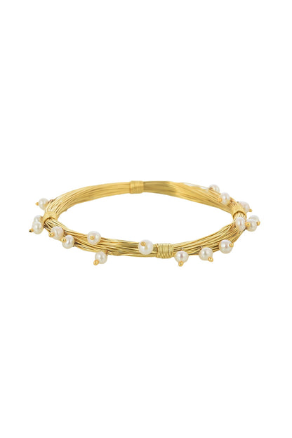 Gold Plated Freshwater Pearl Bracelet