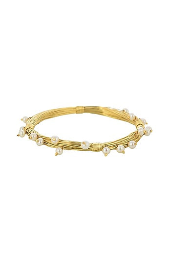 Gold Plated Freshwater Pearl Bracelet