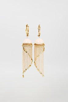 Gold Finish Pearl Meenakari Bangles (Set of 2)