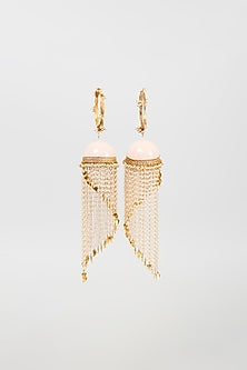 Gold Finish Pearl Meenakari Bangles (Set of 2)