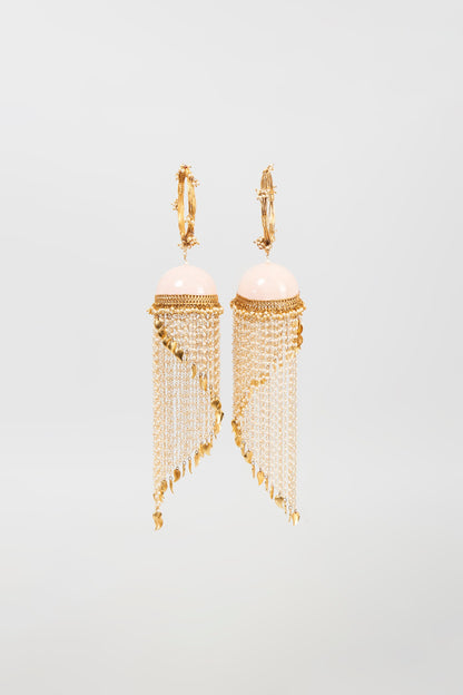 Gold Finish Pearl Meenakari Bangles (Set of 2)