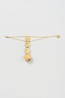 Gold Finish Textured Hand Harness